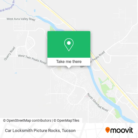 Car Locksmith Picture Rocks map