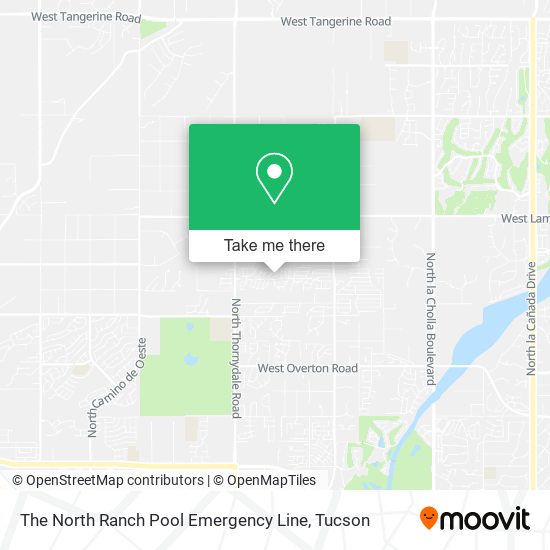 Mapa de The North Ranch Pool Emergency Line