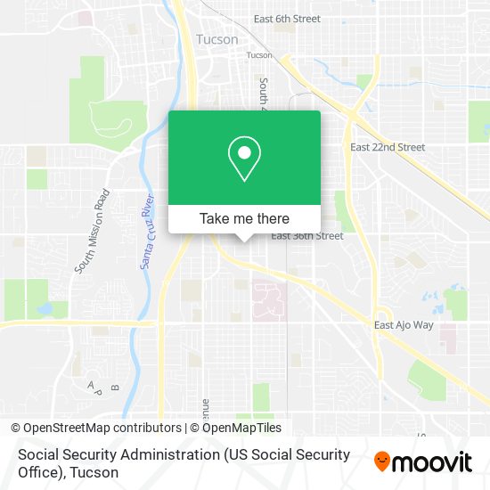 Mapa de Social Security Administration (US Social Security Office)