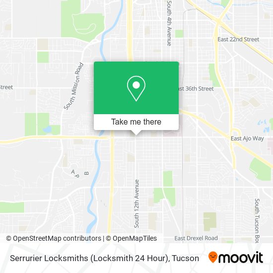 Mapa de Serrurier Locksmiths (Locksmith 24 Hour)