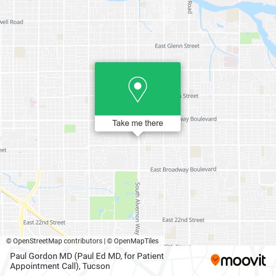 Paul Gordon MD (Paul Ed MD, for Patient Appointment Call) map