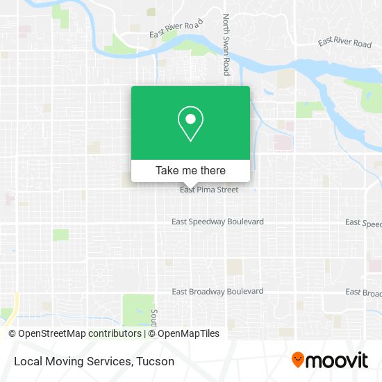 Local Moving Services map