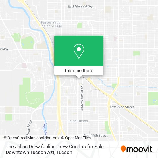 Mapa de The Julian Drew (Julian Drew Condos for Sale Downtown Tucson Az)
