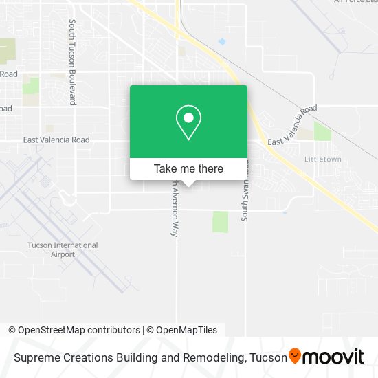 Supreme Creations Building and Remodeling map