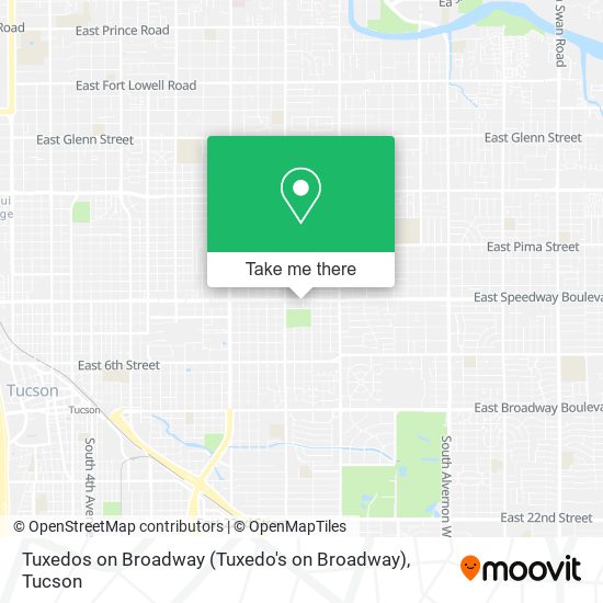 Tuxedos on Broadway (Tuxedo's on Broadway) map