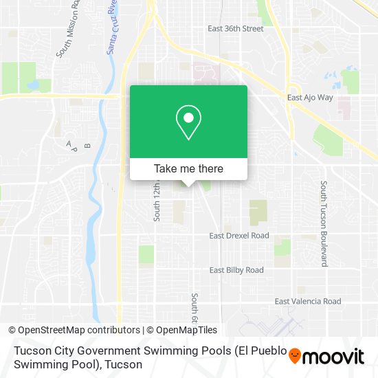 Tucson City Government Swimming Pools (El Pueblo Swimming Pool) map