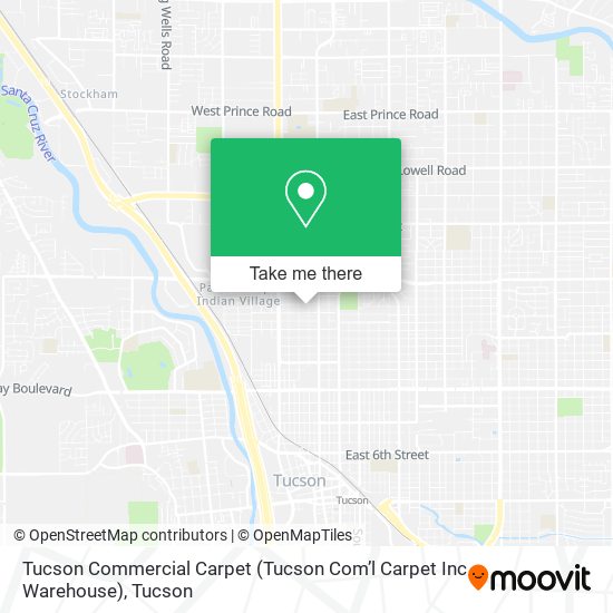 Mapa de Tucson Commercial Carpet (Tucson Com’l Carpet Inc Warehouse)