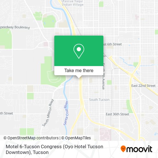 Motel 6-Tucson Congress (Oyo Hotel Tucson Downtown) map