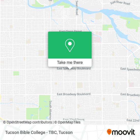 Tucson Bible College - TBC map