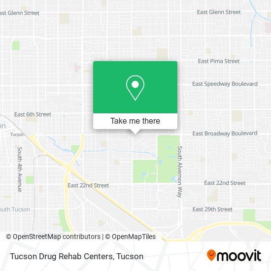 Tucson Drug Rehab Centers map