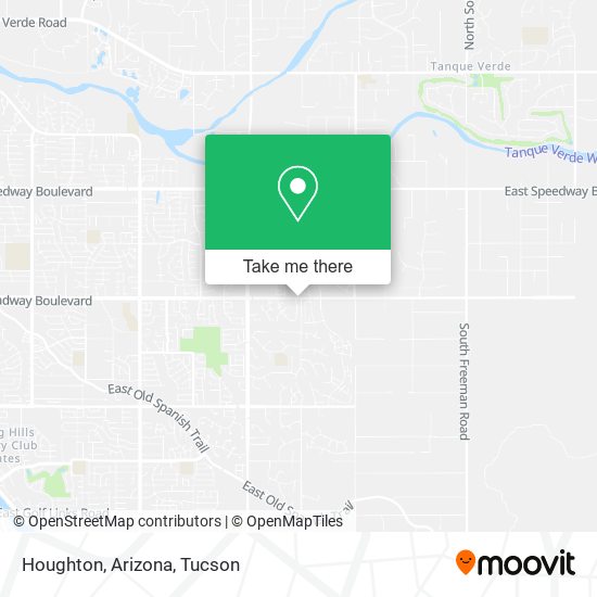 Houghton, Arizona map