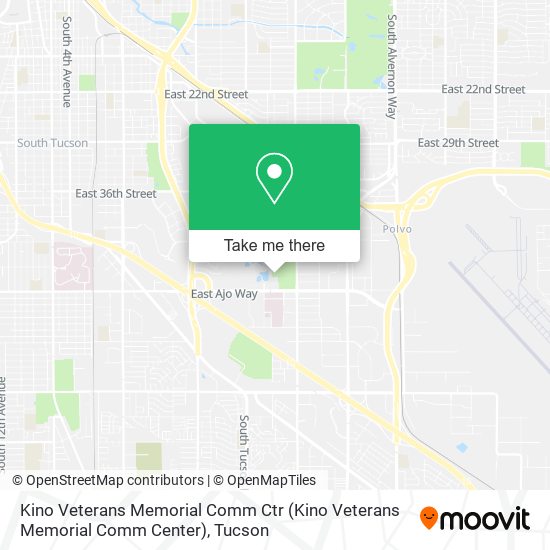 Kino Veterans Memorial Comm Ctr map