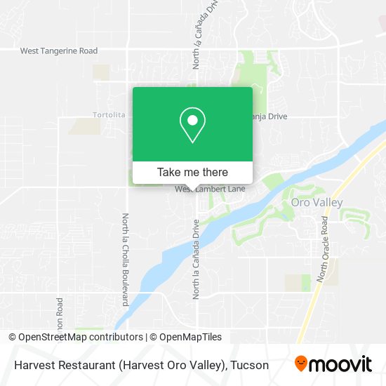 Harvest Restaurant (Harvest Oro Valley) map