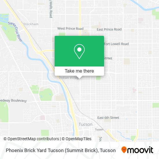 Phoenix Brick Yard Tucson (Summit Brick) map