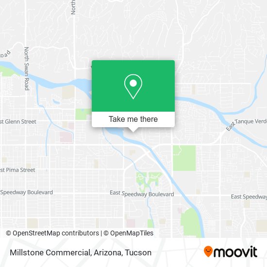 Millstone Commercial, Arizona map