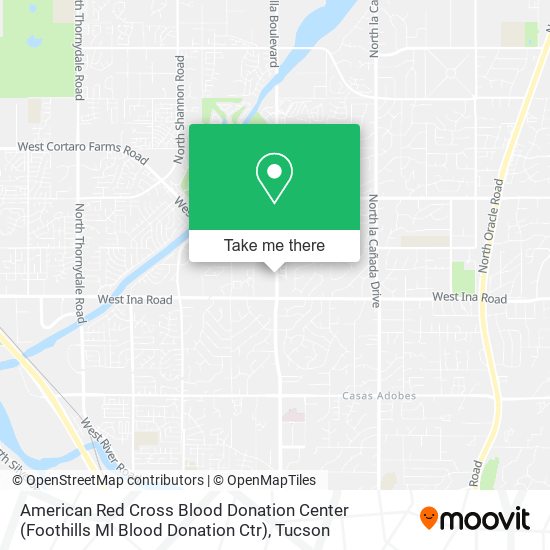 American Red Cross Blood Donation Center (Foothills Ml Blood Donation Ctr) map