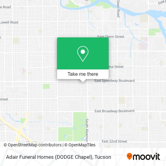 Mapa de Adair Funeral Homes (DODGE Chapel)