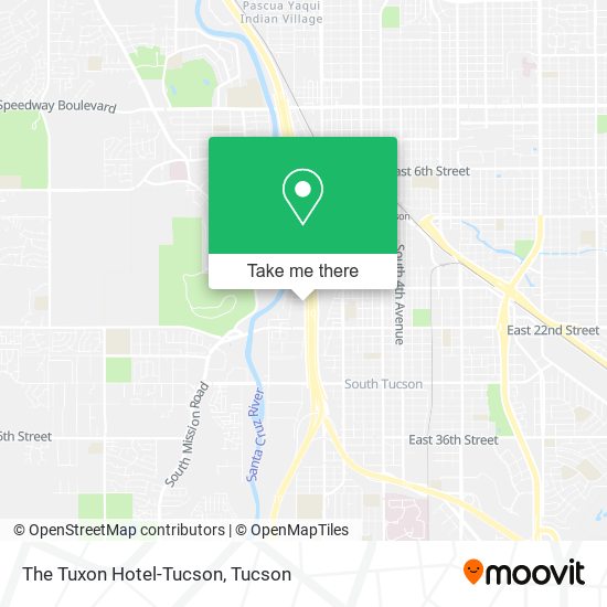 The Tuxon Hotel-Tucson map
