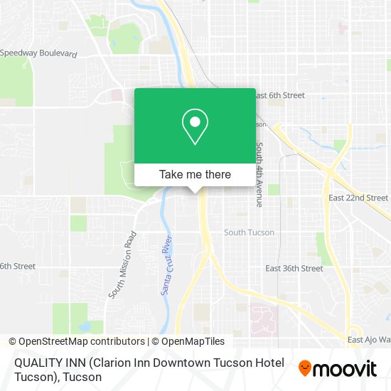 QUALITY INN (Clarion Inn Downtown Tucson Hotel Tucson) map