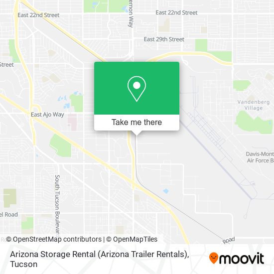 Mapa de Arizona Storage Rental (Arizona Trailer Rentals)