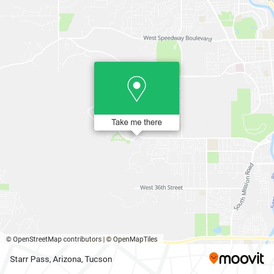 Mapa de Starr Pass, Arizona