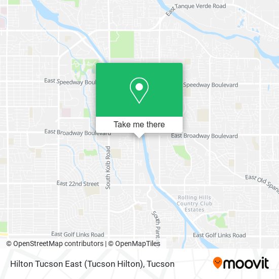Hilton Tucson East (Tucson Hilton) map
