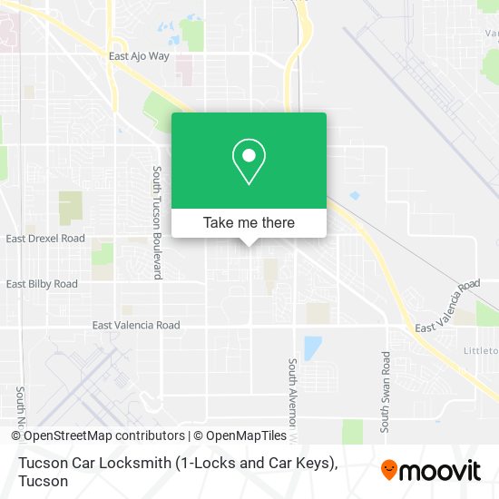 Tucson Car Locksmith (1-Locks and Car Keys) map