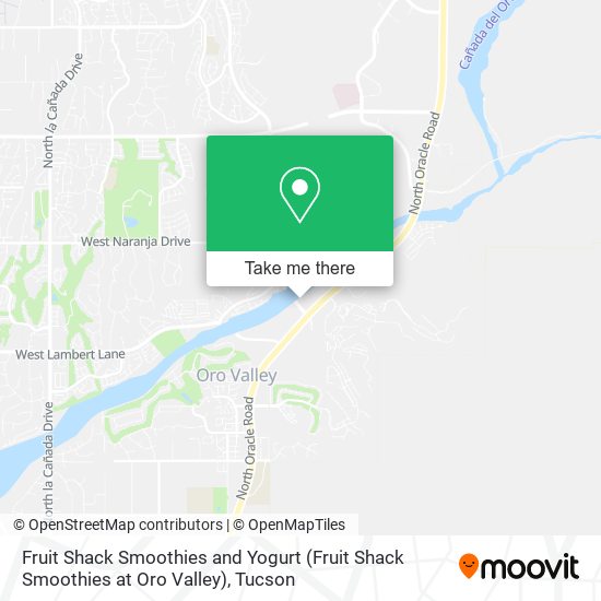 Fruit Shack Smoothies and Yogurt (Fruit Shack Smoothies at Oro Valley) map