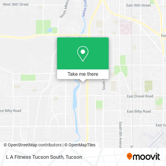 L A Fitness Tucson South map