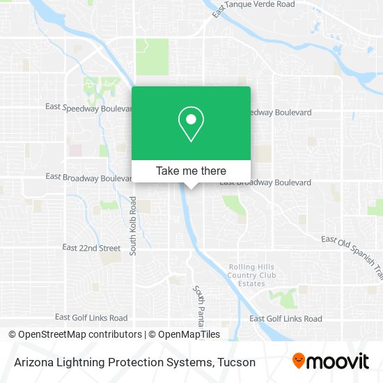 Mapa de Arizona Lightning Protection Systems