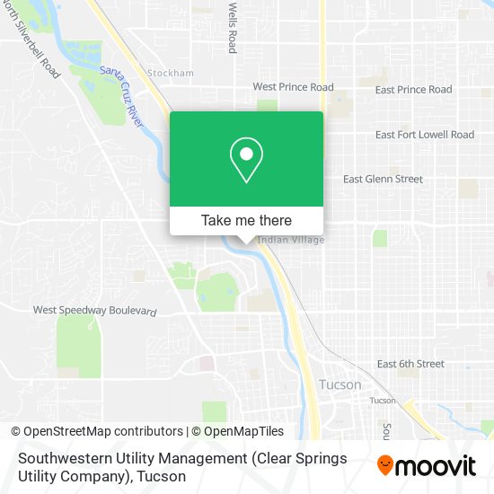 Mapa de Southwestern Utility Management (Clear Springs Utility Company)