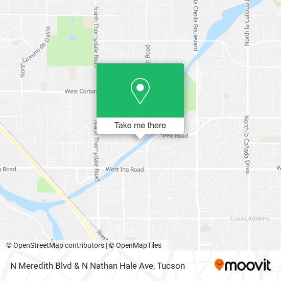 N Meredith Blvd & N Nathan Hale Ave map