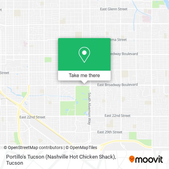 Portillo's Tucson (Nashville Hot Chicken Shack) map