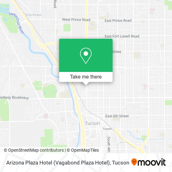 Mapa de Arizona Plaza Hotel (Vagabond Plaza Hotel)