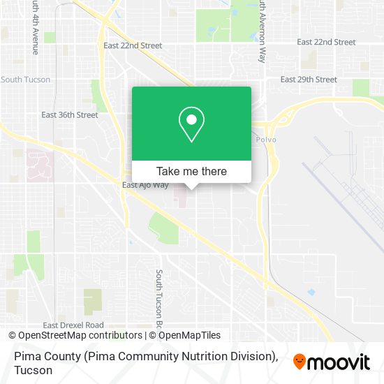 Mapa de Pima County (Pima Community Nutrition Division)