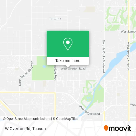 W Overton Rd map