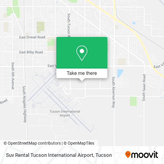 Mapa de Suv Rental Tucson International Airport