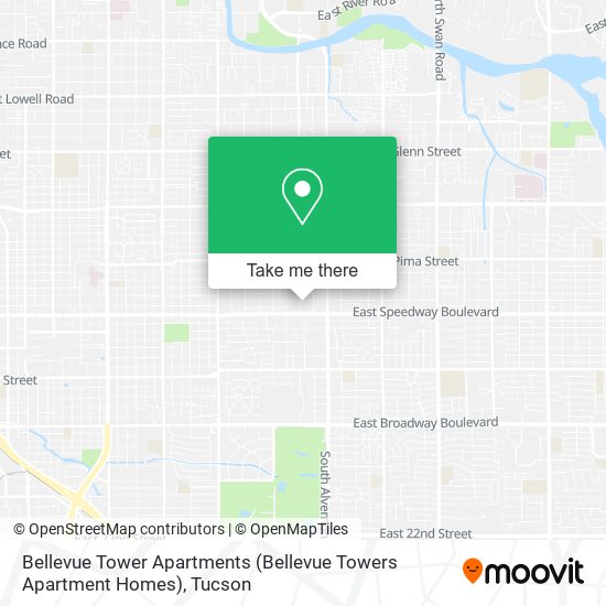 Mapa de Bellevue Tower Apartments (Bellevue Towers Apartment Homes)