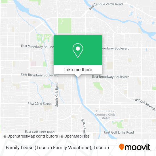 Mapa de Family Lease (Tucson Family Vacations)