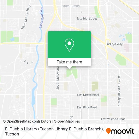 Mapa de El Pueblo Library (Tucson Library-El Pueblo Branch)