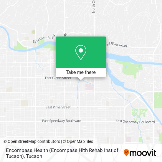 Mapa de Encompass Health (Encompass Hlth Rehab Inst of Tucson)