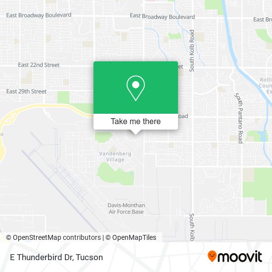Mapa de E Thunderbird Dr