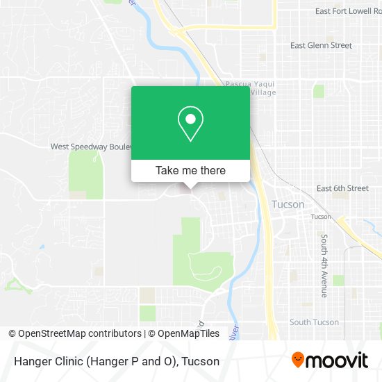 Hanger Clinic (Hanger P and O) map