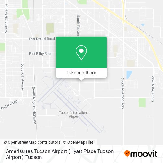 Mapa de Amerisuites Tucson Airport (Hyatt Place Tucson Airport)