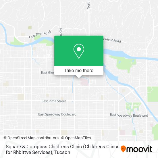 Mapa de Square & Compass Childrens Clinic (Childrens Clincs for Rhblttve Services)