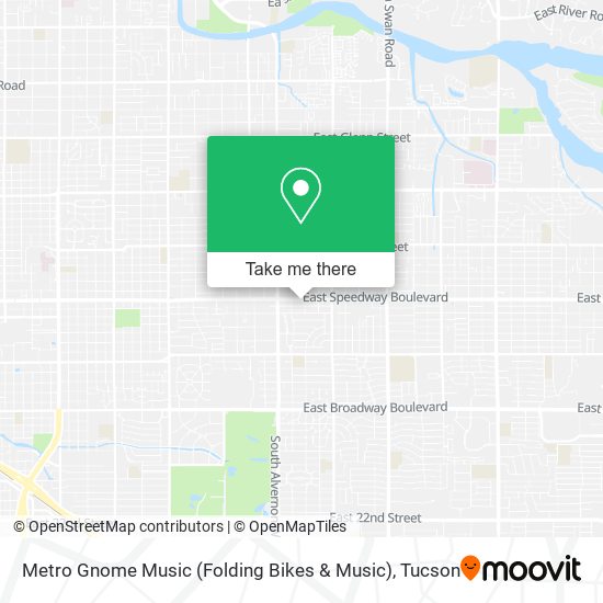 Mapa de Metro Gnome Music (Folding Bikes & Music)