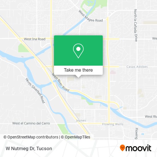 Mapa de W Nutmeg Dr