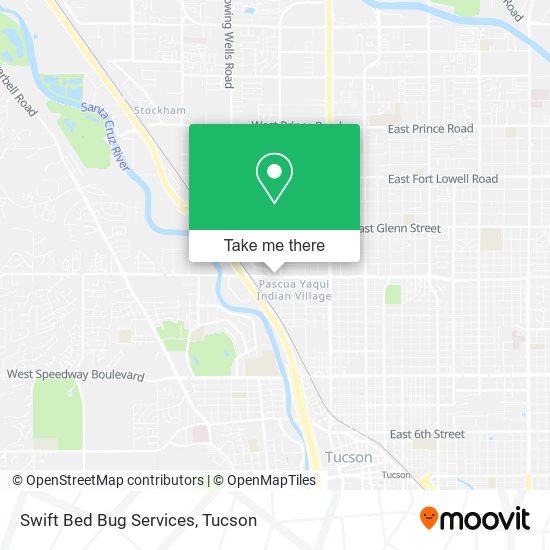 Mapa de Swift Bed Bug Services