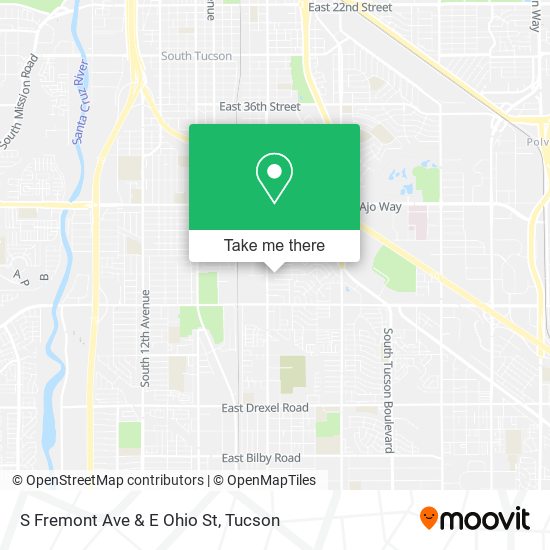 S Fremont Ave & E Ohio St map