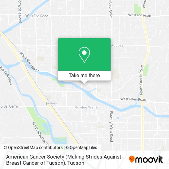 American Cancer Society (Making Strides Against Breast Cancer of Tucson) map